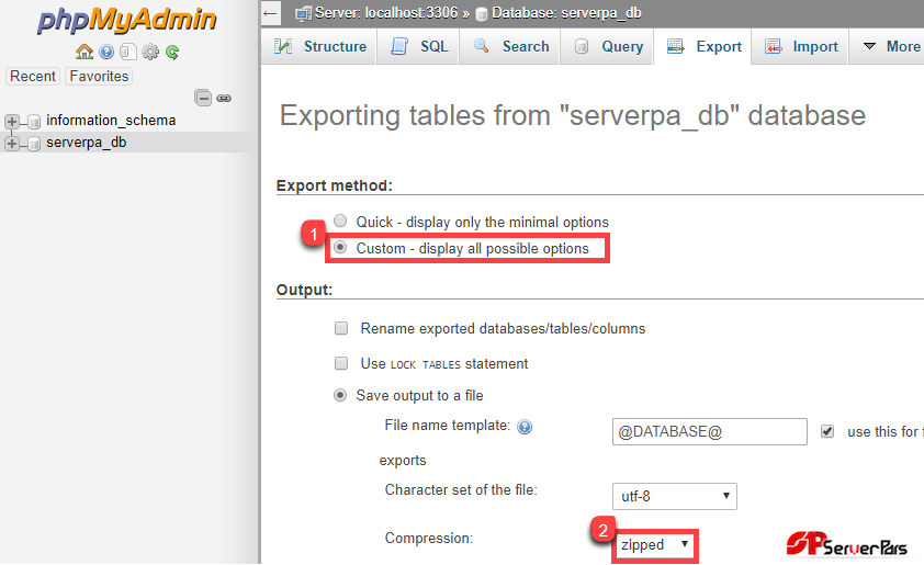 بکاپ گیری و بازگردانی دیتابیس با استفاده از phpmyadmin بکاپ گیری و بازگردانی دیتابیس با استفاده از phpmyadmin