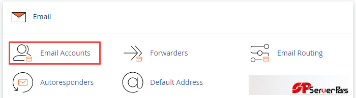 ایجاد اکانت ایمیل در Cpanel